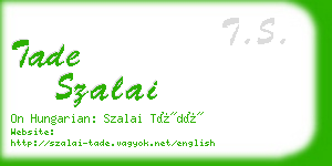 tade szalai business card